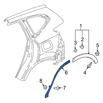 Honda OE - Rear Left Side Body Trim Protector