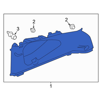 Honda OE - Rear Right Lower Interior Quarter Panel Trim Panel