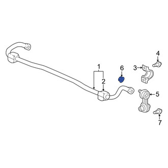 Honda OE - Front Suspension Stabilizer Bar Link Nut