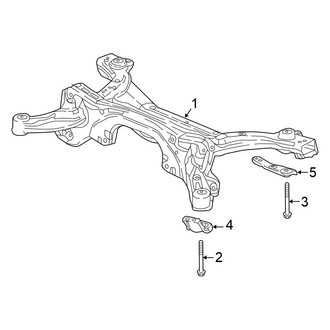 Honda OE - Rear Suspension - Suspension Mounting (EX / EX-L / LX / Touring FWD)