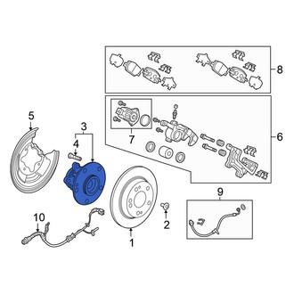 Honda OE - Rear Wheel Bearing and Hub Assembly