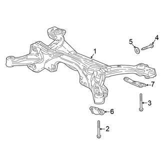 Honda OE - Rear Suspension - Suspension Mounting (Hybrid EX / Hybrid EX-L / Hybrid Touring)