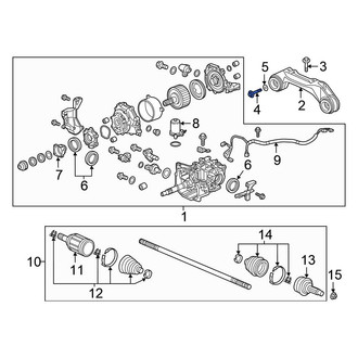 Honda OE - Lower Differential Mount Bolt