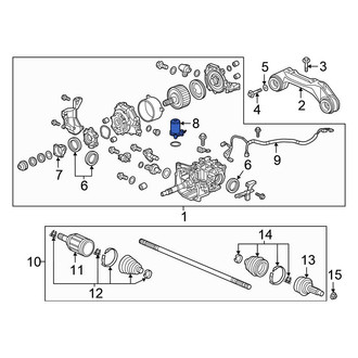 Honda OE - Rear Differential Lock Motor