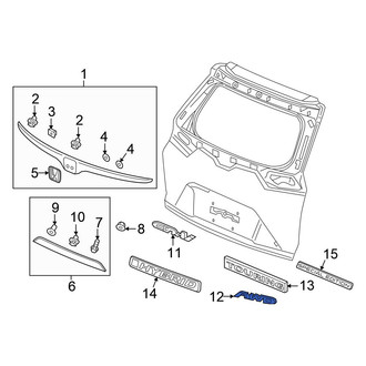 Honda OE - Rear Right Upper Hatch Emblem