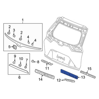 Honda OE - Rear Right Lower Hatch Emblem