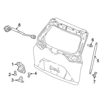 Honda OE - Lift Gate - Lock & Hardware (W/O Power), (EX / LX)