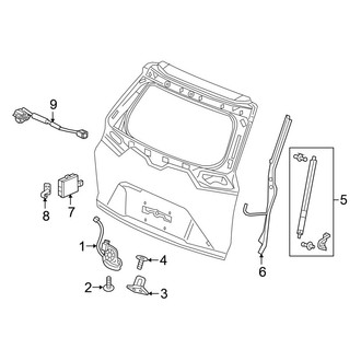 Honda OE - Lift Gate - Lock & Hardware (With Power)