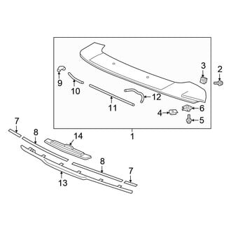 Honda OE - Lift Gate - Spoiler