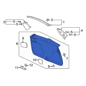 Honda OE - Rear Lower Liftgate Trim