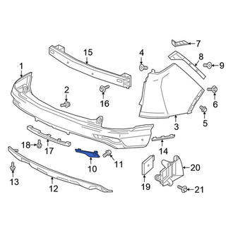 Honda OE - Rear Left Reflector Panel