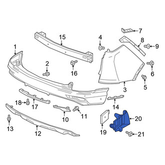 Honda OE - Left Blind Spot Detection System Warning Sensor Bracket