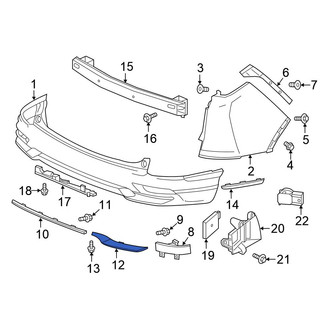 Honda OE - Rear Center Bumper Trim