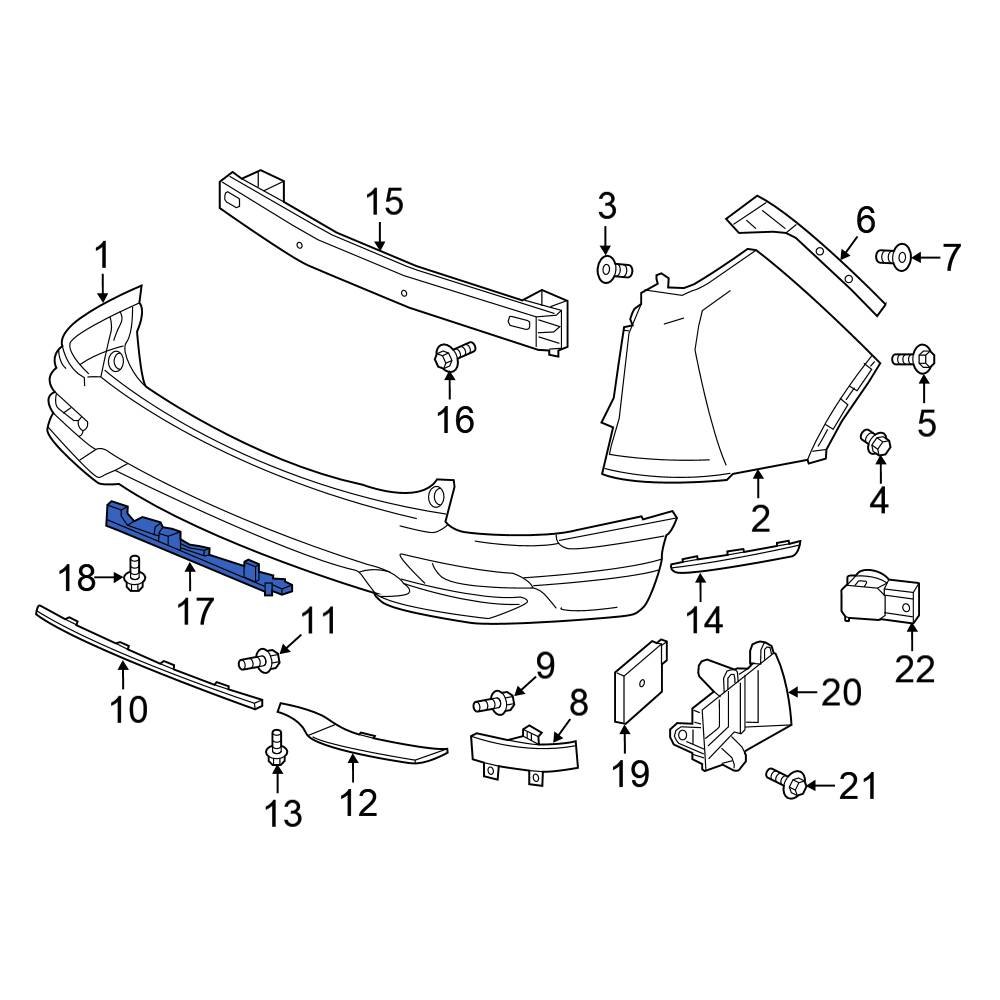 Honda OE 74985TLAA61 Rear Parking Aid Sensor