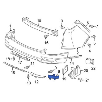 Honda OE - Rear Left Reflector Panel