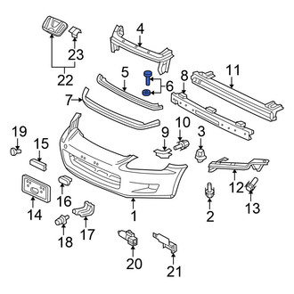 Honda OE - Front Bumper Cover Support Rail Bolt