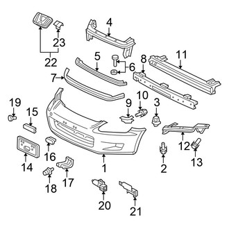 Honda OE - Front Bumper - Bumper & Components