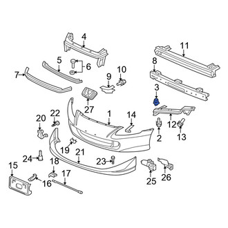 Honda OE - Front Bumper Cover Grommet