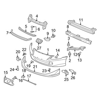 Honda OE - Front Bumper - Bumper & Components