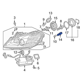 Honda OE - Front Side Marker Light Socket