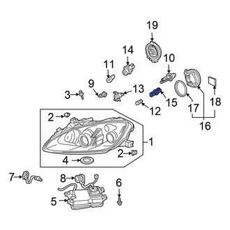 Honda OE - Front Parking Light Bulb Socket