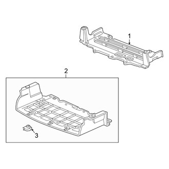 Honda OE - Radiator Support - Splash Shields