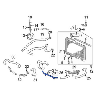 Honda OE - Upper Radiator Coolant Hose