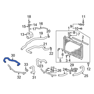 Honda OE - Upper Radiator Coolant Hose