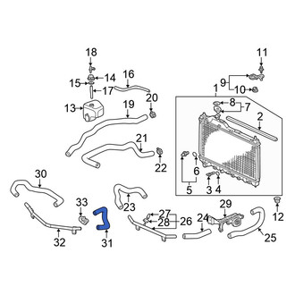 Honda OE - Upper Radiator Coolant Hose