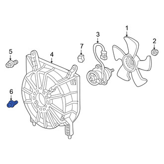 Honda OE - Engine Cooling Fan Shroud Screw