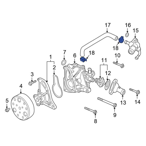 Honda OE 19513PE0003 Radiator Hose Clamp