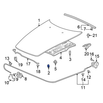 Honda OE - Front Hood Stop Buffer