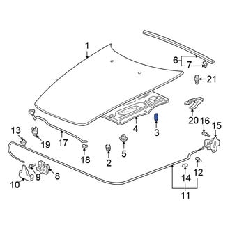 Honda OE - Front Hood Stop Buffer