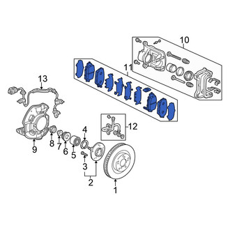 Honda OE - Front Disc Brake Pad Set