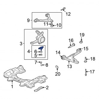 Honda OE - Front Lower Suspension Ball Joint