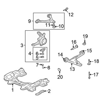 Honda OE - Front Suspension - Suspension Components