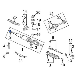 Honda OE - Rack and Pinion Assembly Bushing