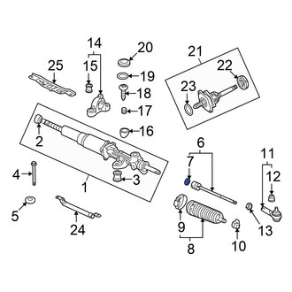 Honda OE - Inner Steering Tie Rod Washer