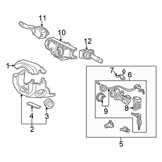 Honda OE - Steering Column - Shroud, Switches & Levers