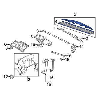 Honda OE - Left Wiper Blade