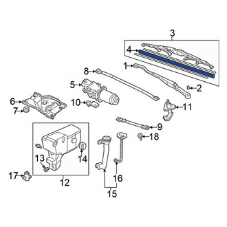 Honda OE - Right Wiper Blade Refill