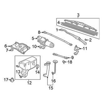 Honda OE - Windshield - Wiper & Washer Components