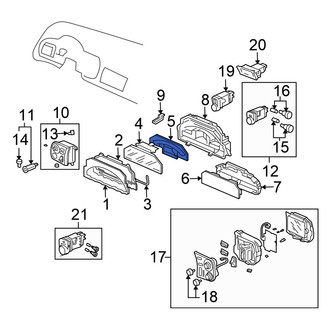 Honda OE - Instrument Cluster Visor