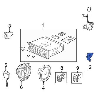 Honda OE - Right Radio Bracket