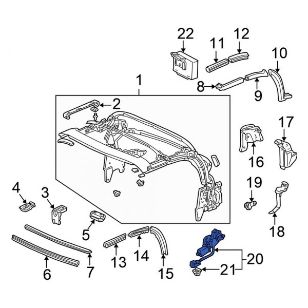 Convertible Top Motor