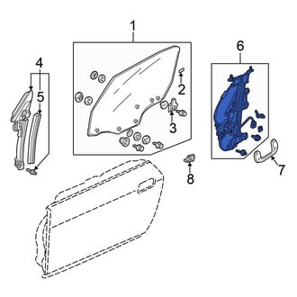 Honda OE - Front Left Window Regulator