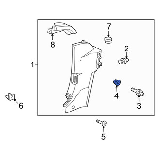 Honda OE - Quarter Panel Trim Panel Nut