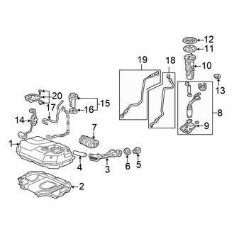 Honda OE - Fuel System Components