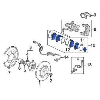 Honda OE - Rear Disc Brake Pad Set