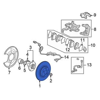 Honda OE - Rear Disc Brake Rotor
